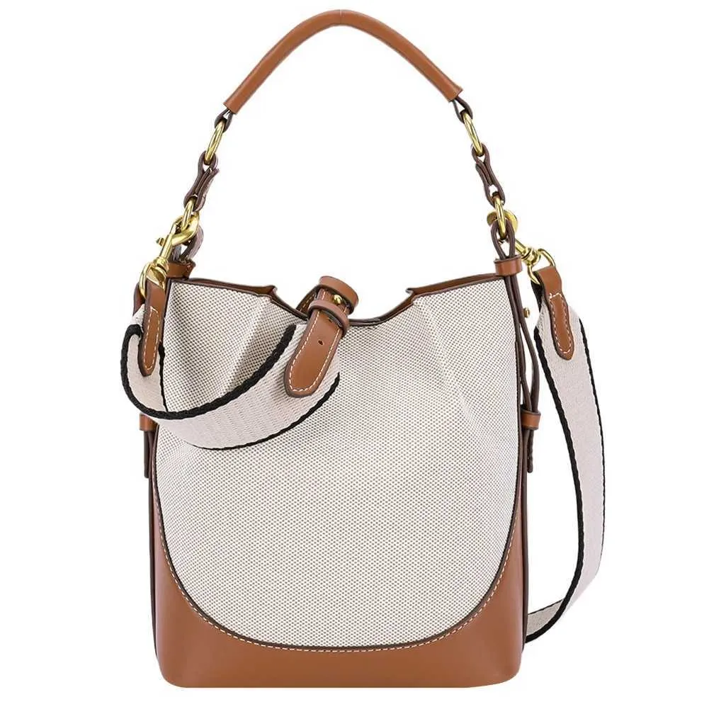 Elegante borsa a mano per donna in pelle PU, borsa a secchiello, borsa a tracolla chic, grande capacità, pochette da donna, elegante borsa a tracolla_voghion.com