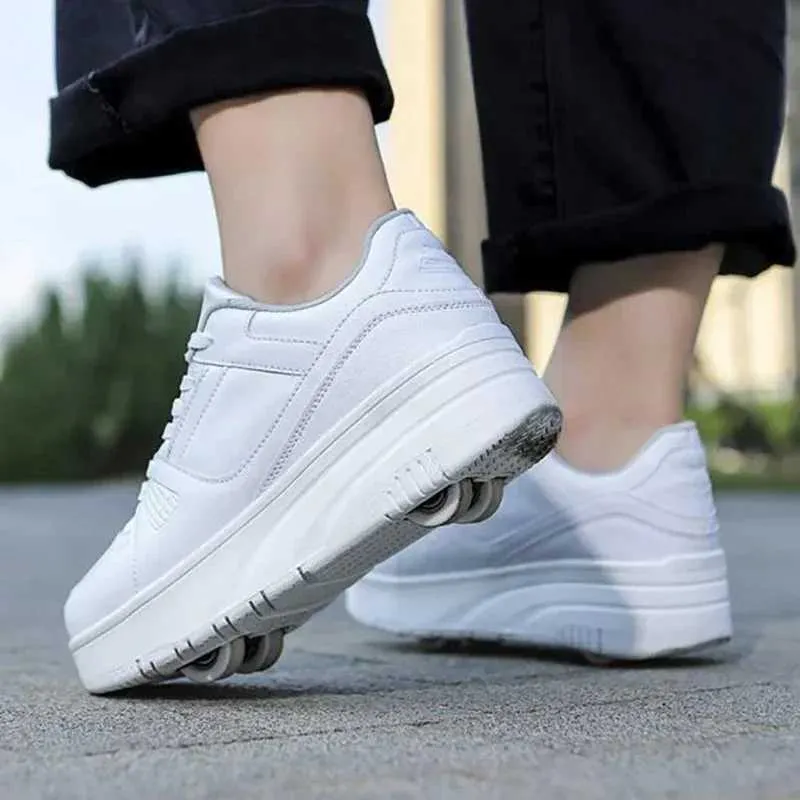 Athletic Outdoor Fashion Roller Skate Shoes Kids Children Casual Sports Toy Gift Games Boys 4 Whls Sneakers Girls Boots_voghion.com