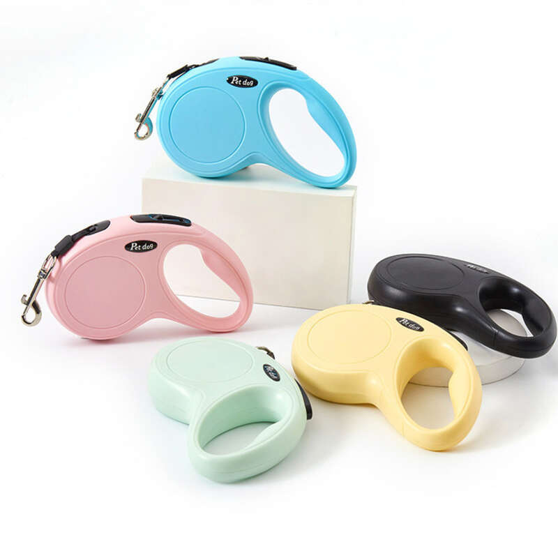 New Leash Automatic Retractable Dog Walking Chain Starfish Series Monochrome Tractor Pet Supplies_voghion.com