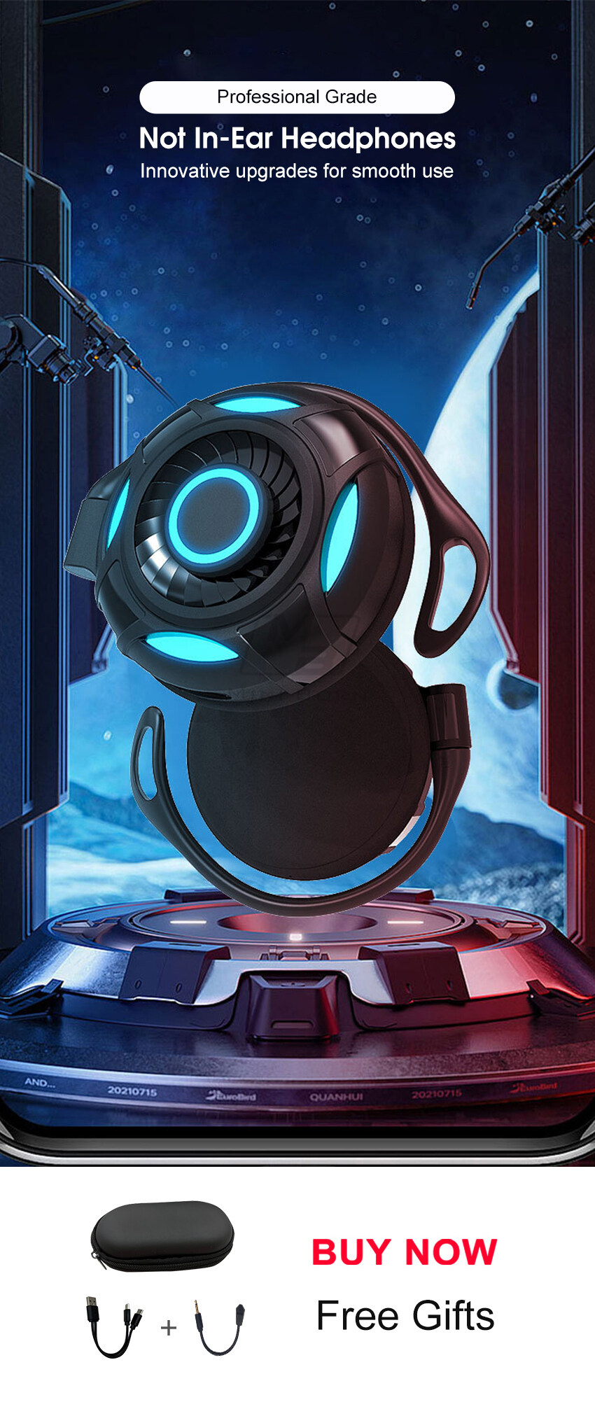 2024 TWS Kabellose Bluetooth 5.3 Kopfhörer (nicht im Ohr) mit Tragefunktion, Gaming-Kopfhörer, Geräuschunterdrückung, wasserdicht_voghion.com