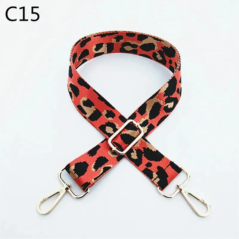 3.8cm Leopard Print Narrow Shoulder Strap Adjustable Womens Belts Replacement Bag Accessories 240805_voghion.com