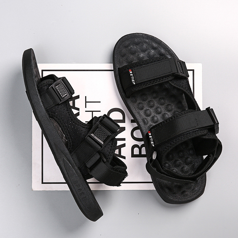 Men's sandals 2024 new men's summer trend dual-use casual beach shoes sports Roman shoes_voghion.com