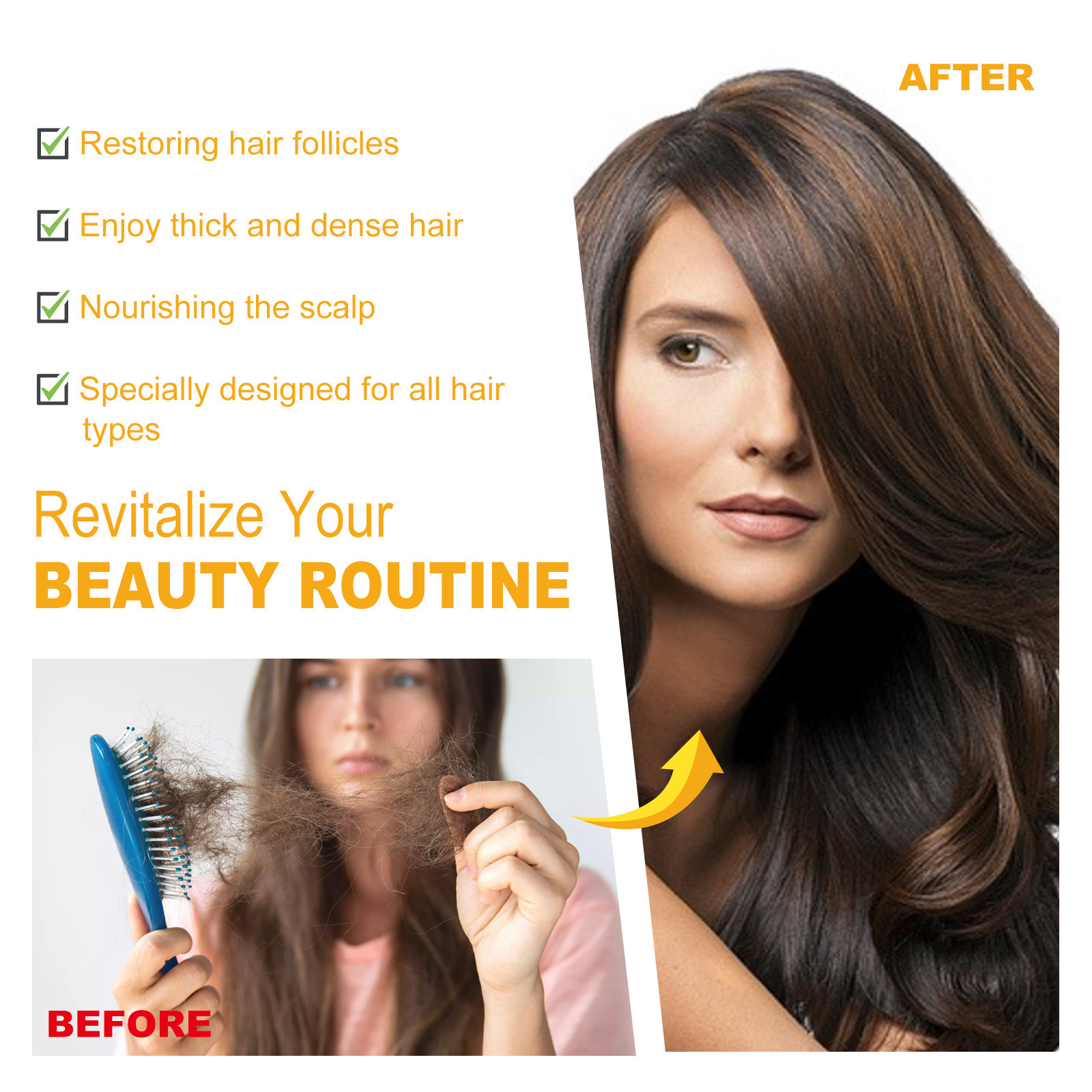 HOEGOA Spray nutriente alla biotina, fissaggio tenace e trattamento di prevenzione della caduta dei capelli_voghion.com