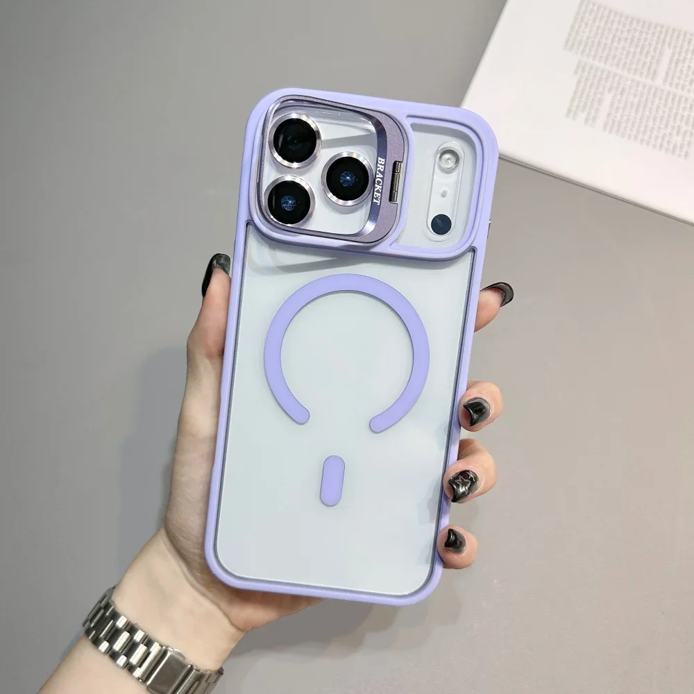 Amo Magnetic Phone Case With Magsafe Stand For Iphone Series_voghion.com