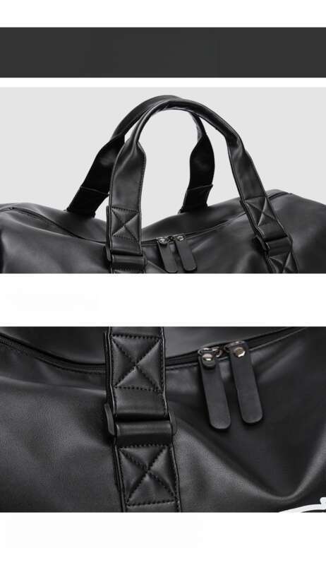 Bolso deportivo para hombre, bolso de viaje informal y moderno, bolso deportivo de cuero resistente a la humedad._voghion.com