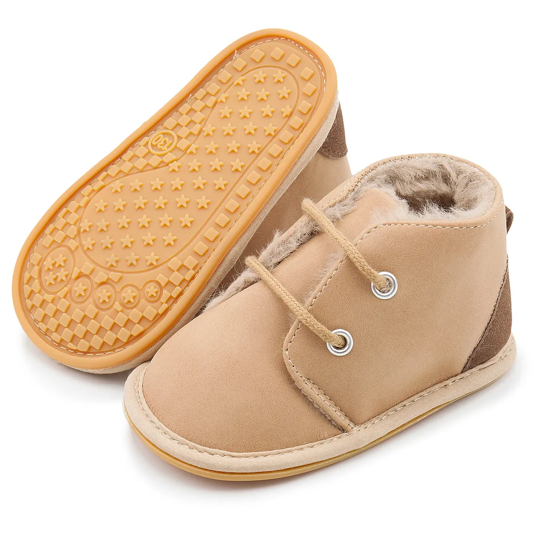 Botines de nieve de invierno para bebé, cálidos y esponjosos, Happysteps, botas para niño y niña, suela de goma, antideslizantes, suaves, para recién nacidos_voghion.com