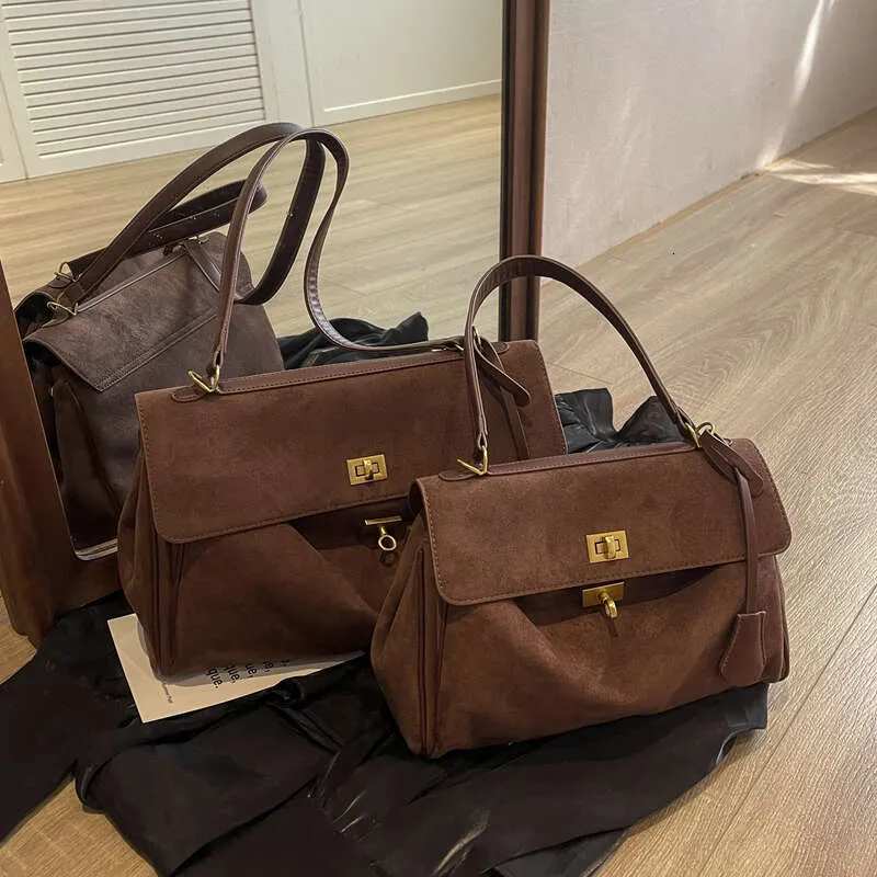 Herbst Winter Neue Frauen Wildleder Leder Tasche Schulter Handtasche Und Geldbörsen Designer Taschen Chic Mode Dame Trendy Satchel_voghion.com