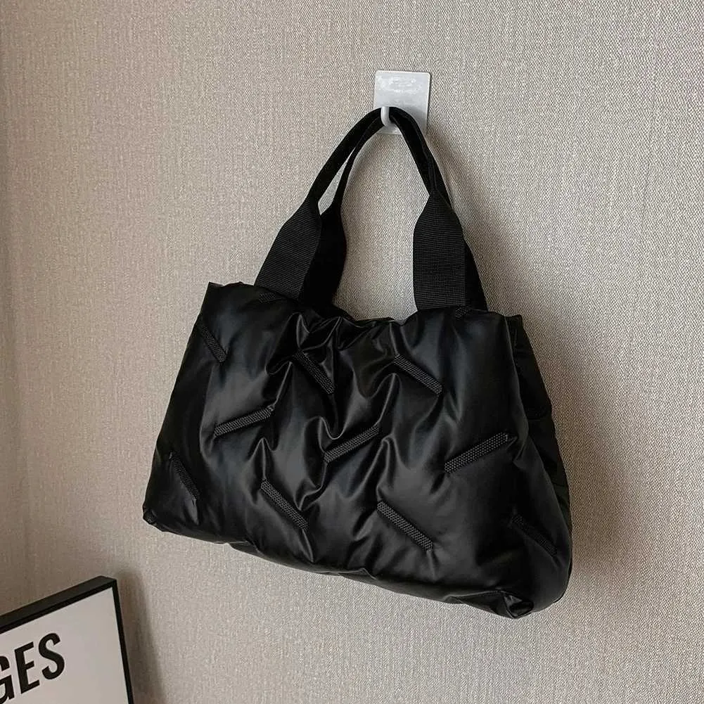 Moda Donna Hobo Trapuntato Spazio Imbottito Borsa A Tracolla Borsa Invernale Donna Cuscino Grande Capacità Tote Crossbody Ba241105_voghion.com