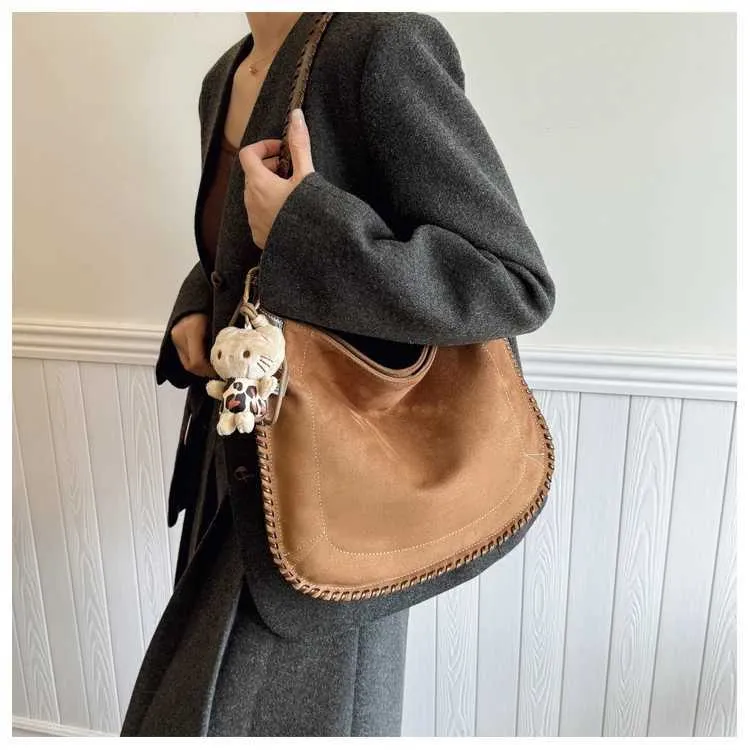 Leopard Print Shoulder Bag For Women Versatile Casual Daily Handbag_voghion.com