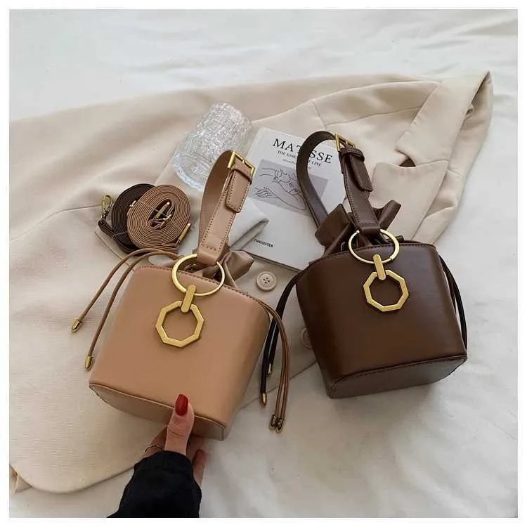 Vintage Mini Crossbody Bag For Women Solid Colour Fashion Handbag_voghion.com