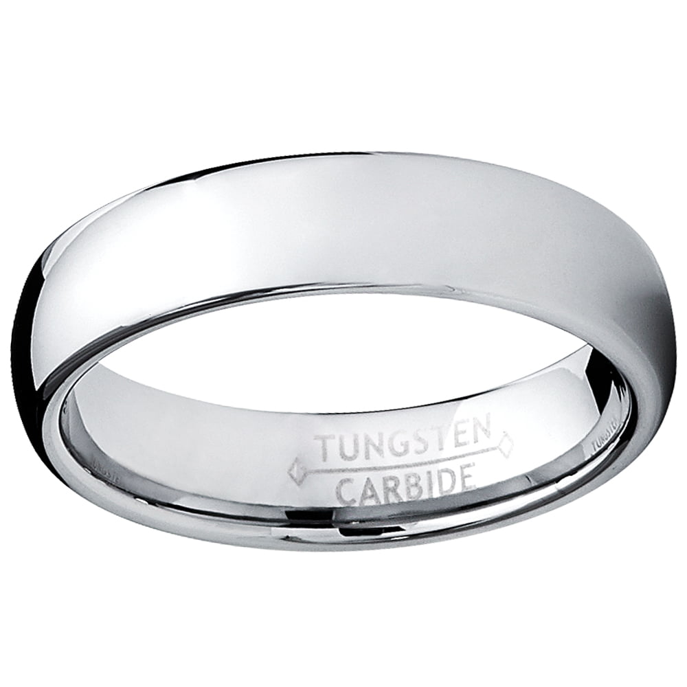 Metal Masters 5MM Klasik Kubbe Erkek Tungsten Karbür Yüzük Düğün Bandı boyutu 6.5_voghion.com