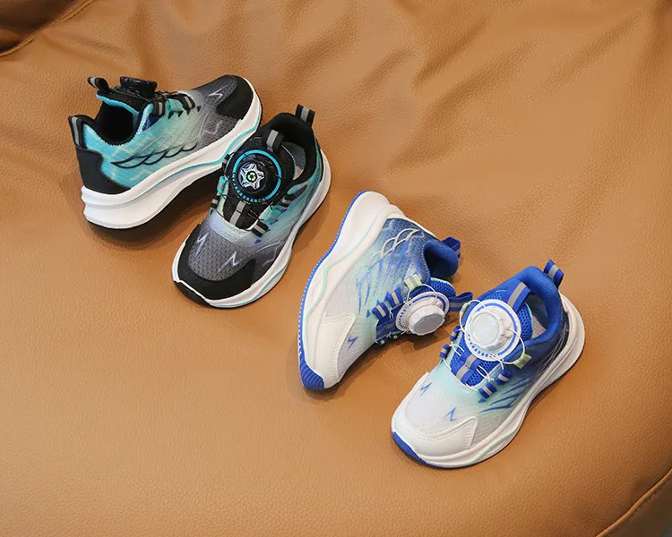 Kleinkind Sport Frühjahr Neue Junge Basketball Rotierenden Schnalle Kinder Cutefeet Mode Mädchen Licht Lauf Trainer Schuhe Größen 21_voghion.com