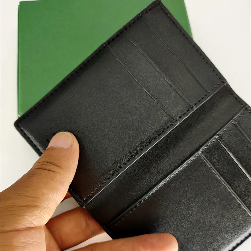Klassischer Herren- und Damen-Doppelfalt-Kreditkartenhalter, modischer Mini-Designer-Bankkartenhalter, kleine Brieftasche, schlanke Brieftaschen mit Box_voghion.com