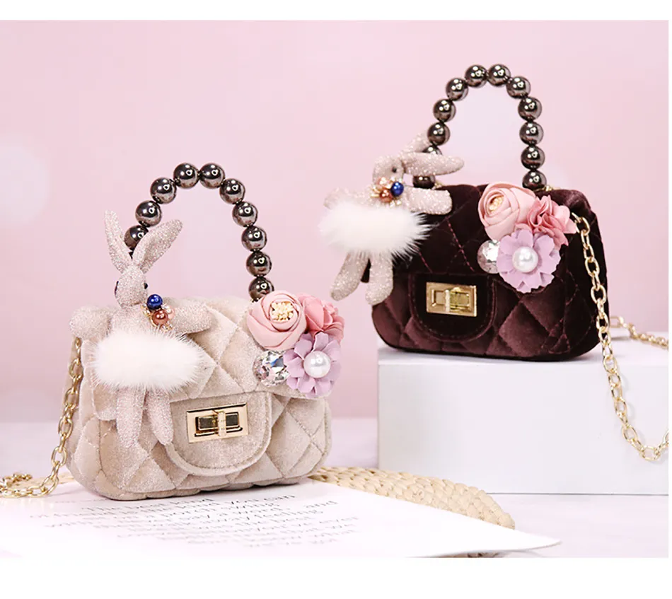 Zaini Borse e borsette per bambini alla moda per ragazza Borse a tracolla Veet Princess con catena di perle Bambini travestiti_voghion.com