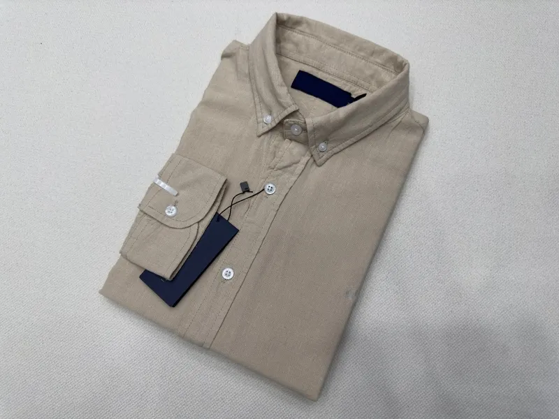 2024 Mens Shirts polo Small horse quality en Embroidery blouse Long Sleeve Solid Color Slim Fit Casual Business clothing_voghion.com