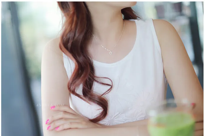 Pendant Necklaces DreamySky Bohemia Sier Color David Pendants For Women Ladies Long Star Statement Wedding Jewelry_voghion.com