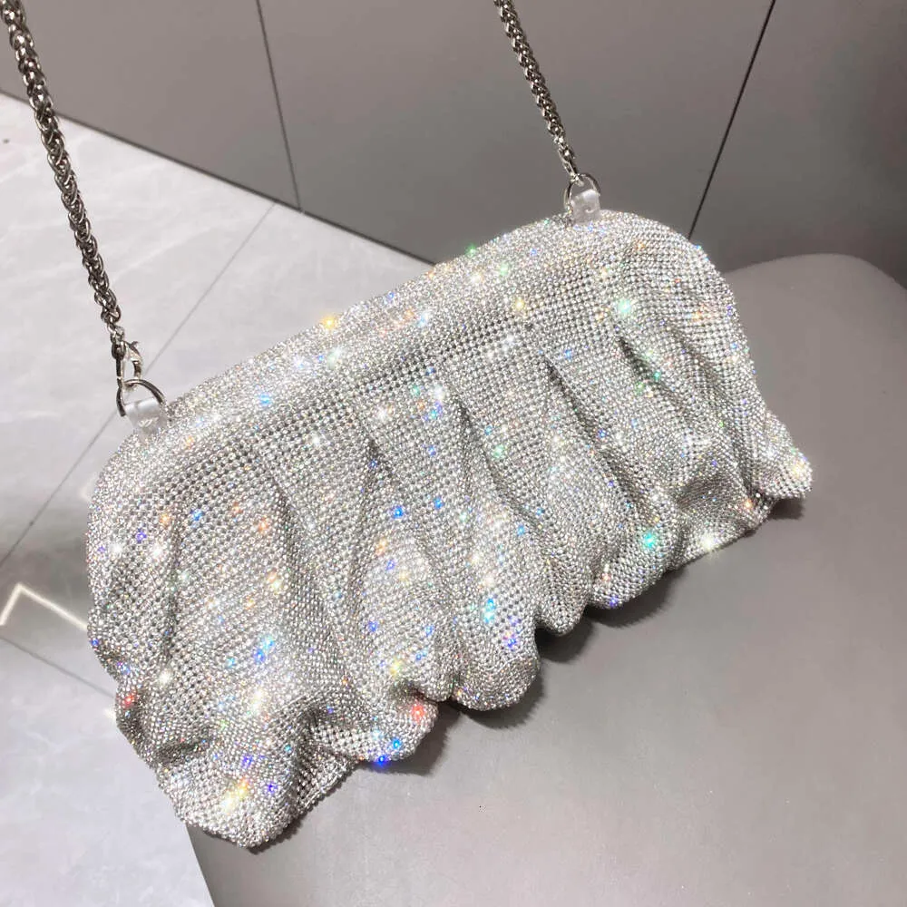 Pochettes de soirée faites à la main avec poignée brillante, nouveaux sacs à main et sacs à main pliables de créateur pour fête de mariage de haute qualité_voghion.com