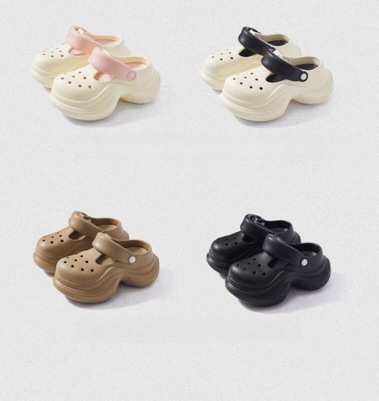 Spring And Summer Fashion Simple Small Waist Two-color Women's Style Slippers_voghion.com