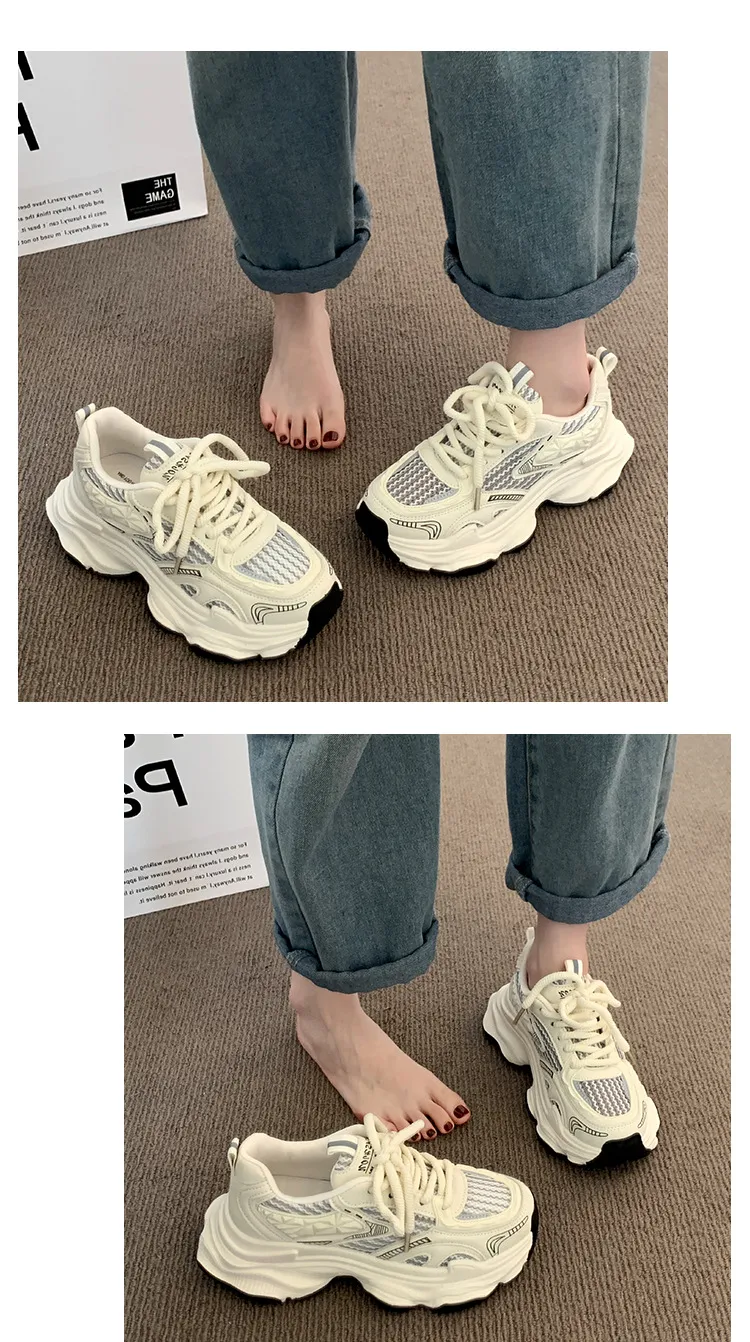 Women's Thick Bottom Running Shoes For Comfort And Support_voghion.com