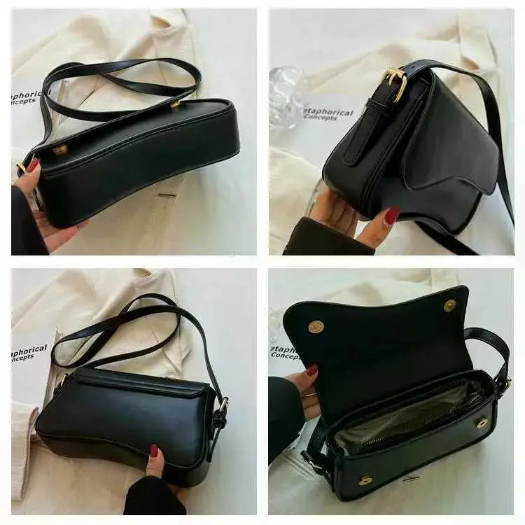 Vintage Leather Crossbody Bag For Women Small Flap Shoulder Bag_voghion.com