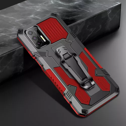 For Samsung Galaxy A03s Case Armor Cover Belt Clip+Tempered Screen Protector_voghion.com