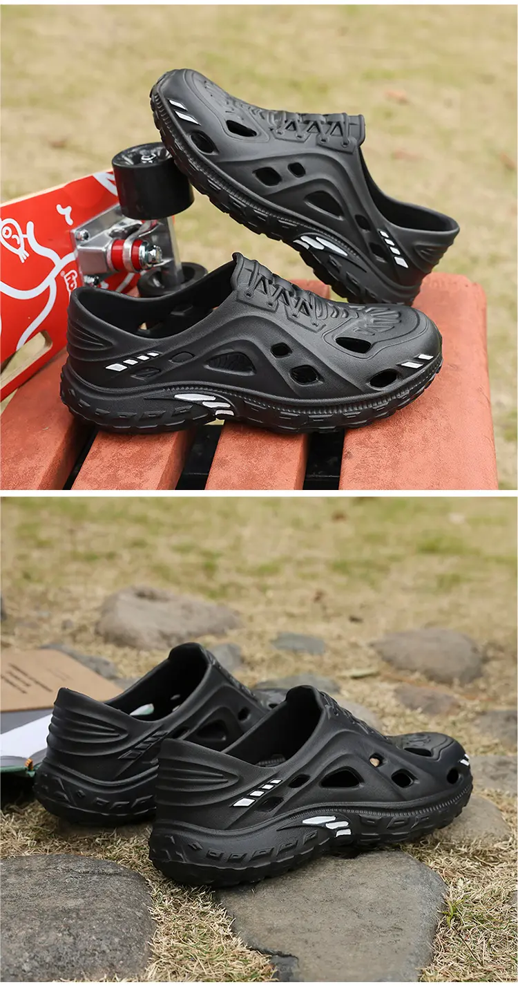 Summer Hole Sandals For Men Lightweight Eva Breathable Slippers_voghion.com