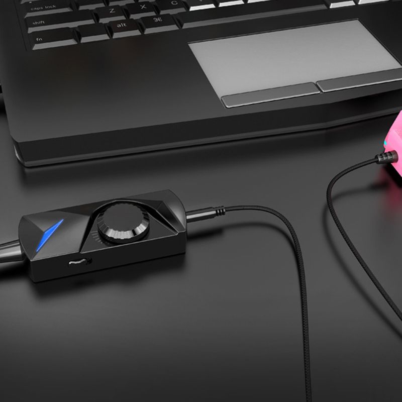 Farfi External 7.1 Surrounding Multiple Effect Black Plug and Play No Driver Sound Card Adapter for Game_voghion.com