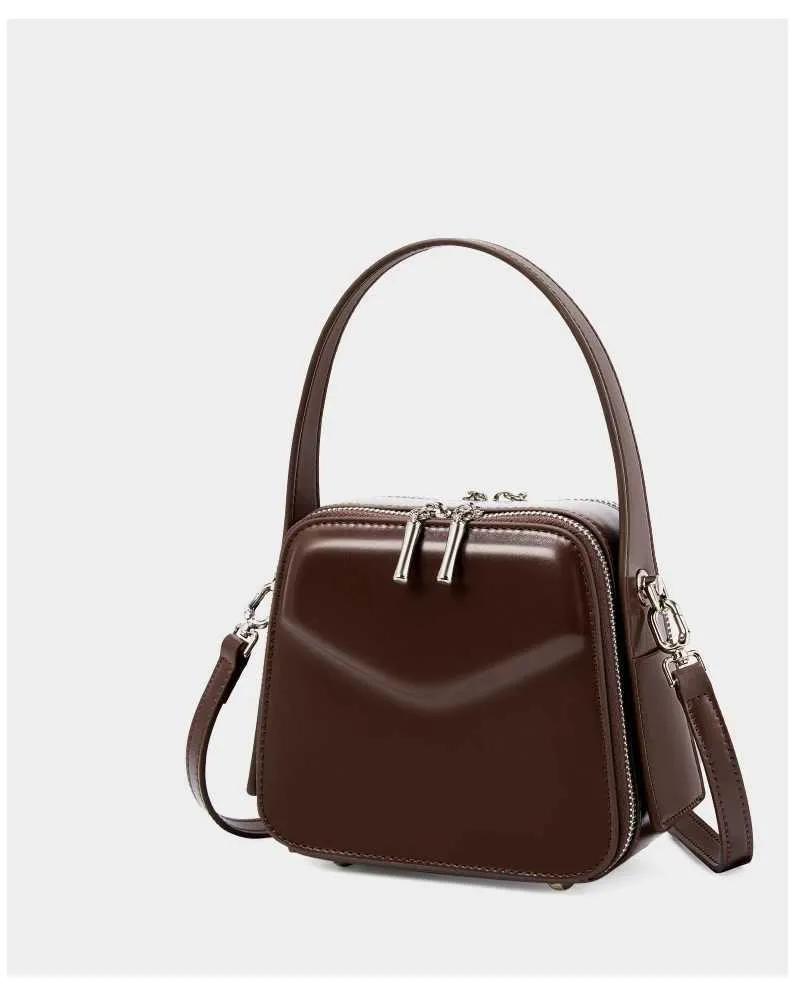 Burminsa Chic Véritable Cuir Petit Fourre-Tout Sacs À Main Pour Femmes Nouveau 2025 Designer Box Sacs À Main Dames Bandoulière Bandoulière_voghion.com