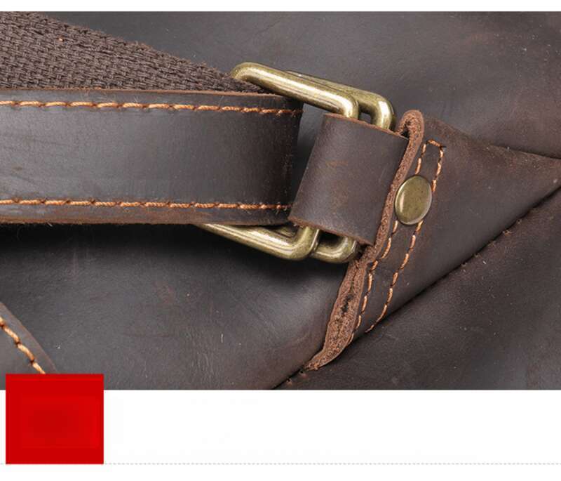 Genuine Running Backpack, Large Capacity Cowhide Leather Travel Bag, Men's_voghion.com