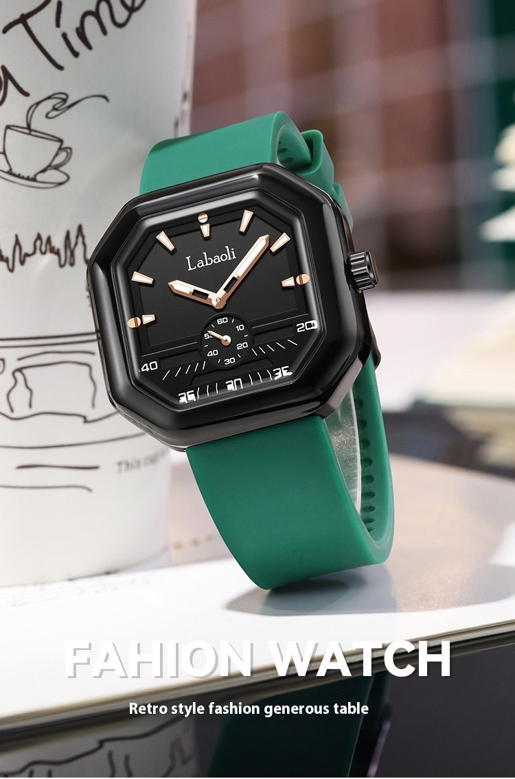 Labaoli/La Polaroid Watch Orologio da polso da donna casual grande Tiktok con secondo quadrante indipendente in silicone_voghion.com