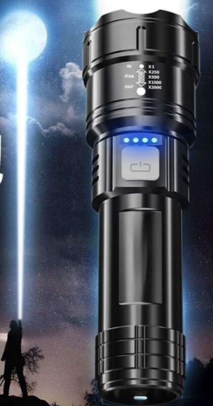 【 Raccolto da 1339 persone 】 Torcia elettrica potente P900 delle forze speciali, portatile, ultra luminosa, zoom per esterni, ernia_voghion.com