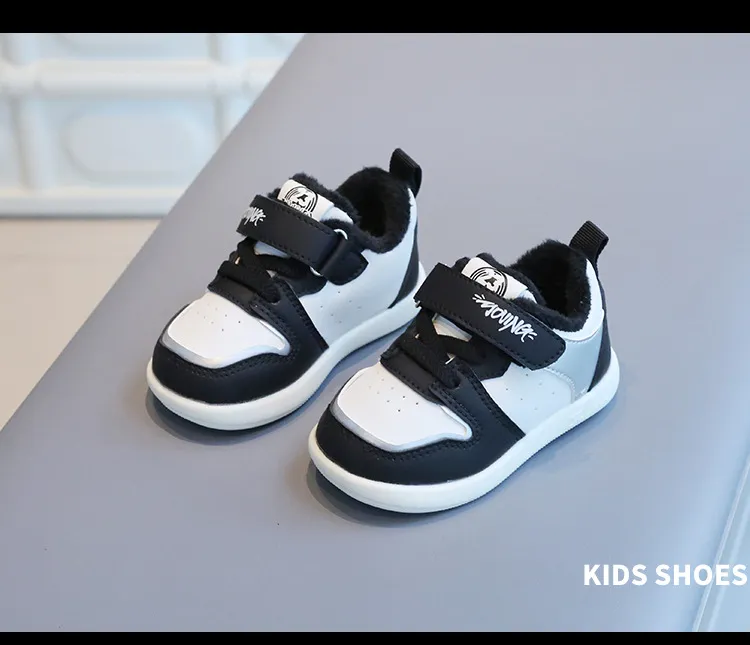 Småbarnssko Baby Barn Vinter Bomull Uformelle Sneakers Tykke Varme Sklisikre Første Steg Fottøy Treningssko For Gutter Jenter_voghion.com