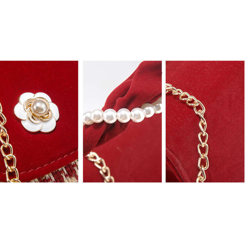 Elegant Women's Shoulder Bag Handheld Bag For Wedding And Bridal_voghion.com