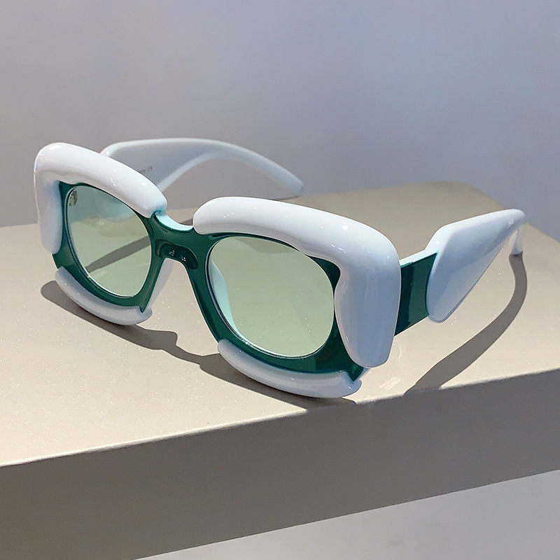 Stylish Y2k Hip-hop Sunglasses For Men Bubble Cloud Patchwork Design_voghion.com