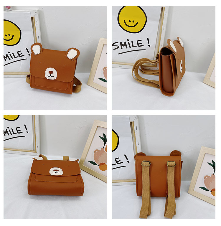 ins nuova borsa per bambini moda versione coreana retrò simpatico orso zaino asilo zaino per bambini_voghion.com