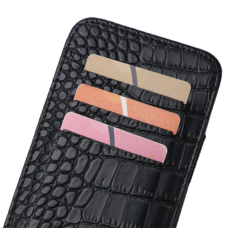 PU Wallet Crocodile Pattern Id Bank Credit Card Holder Protector Case Portable Travel Men'S Banknote Organiser Passport_voghion.com