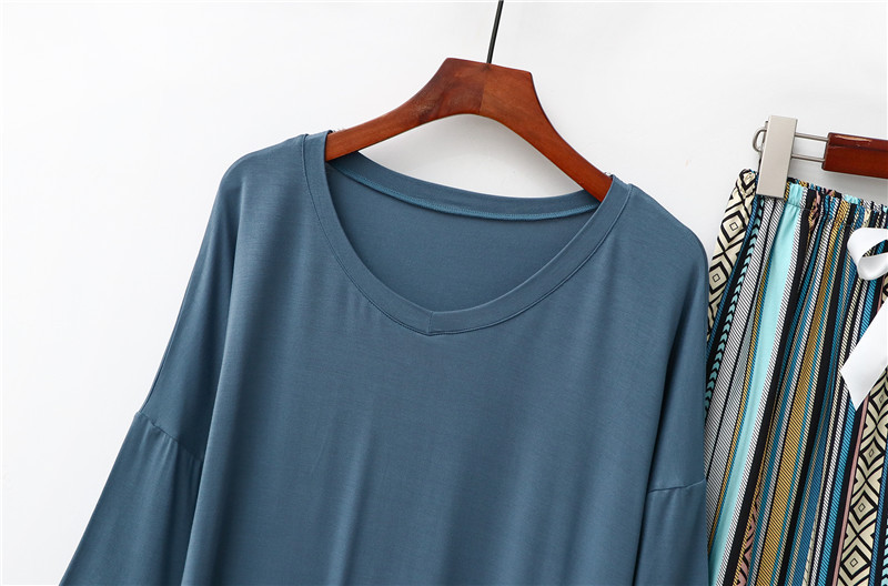 Pigiama donna estivo in modal e cotone set leggero floreale da notte_voghion.com