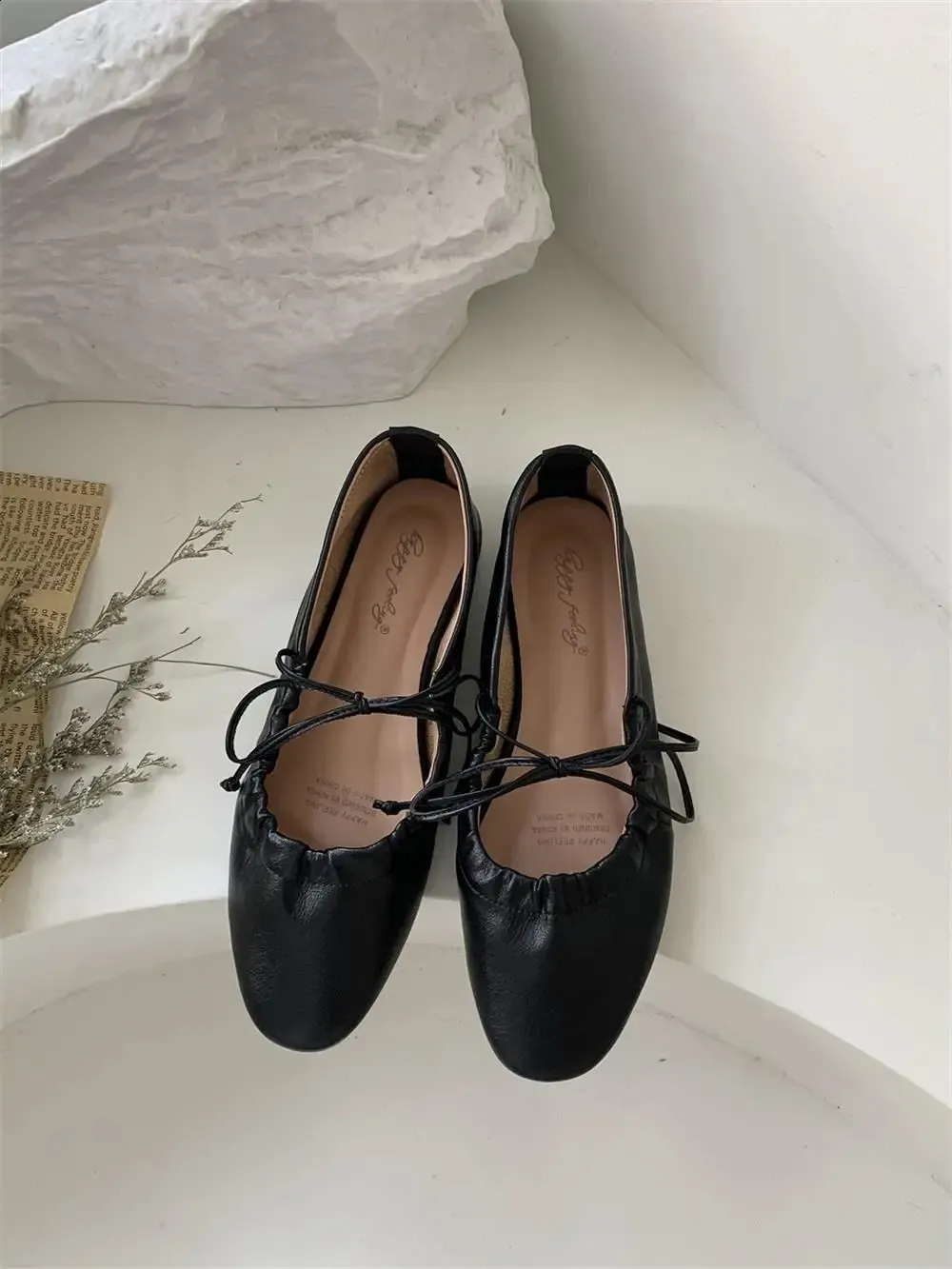 Mary Jane scarpe da ballo comode e casual con punta tonda e bordo scorrevole da donna, morbide e morbide, 240904_voghion.com