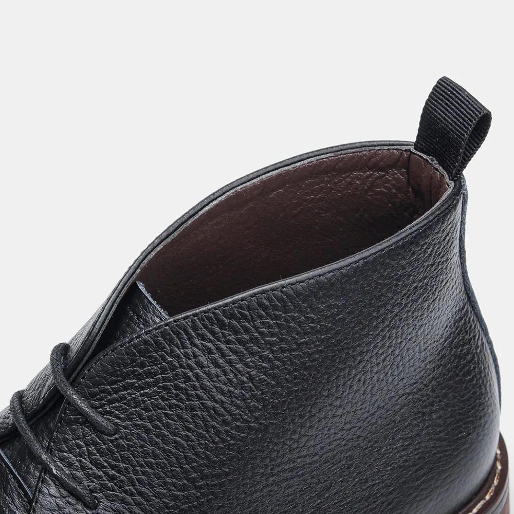 Bottines en cuir véritable pour hommes, bottines de marque de qualité pour hommes_voghion.com