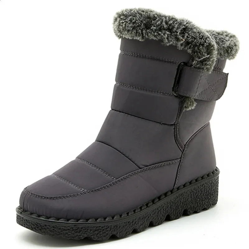 Snow Platform Shoes Woman Fur Keep Warm For Women Plus Size Plush Botas Mujer Winter Boots 240830_voghion.com