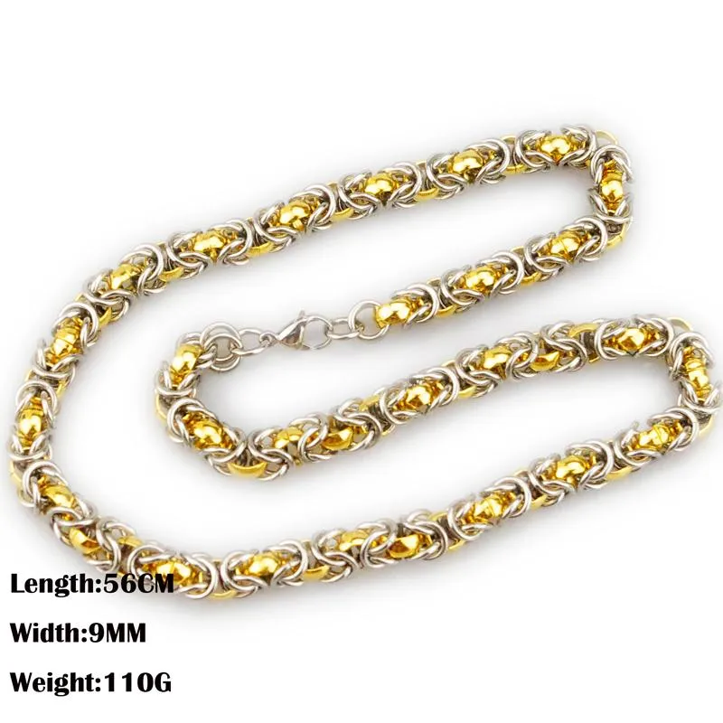 Ketten Reines Gold Silber Farbe Kette Halskette Mit Großen Rabatt Schmuck Für Frau Mann HZB043Chains Sidn22_voghion.com