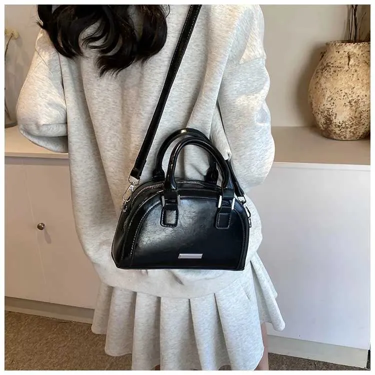 Vintage dames handtas rood schoudertas crossbodytas veelzijdig_voghion.com