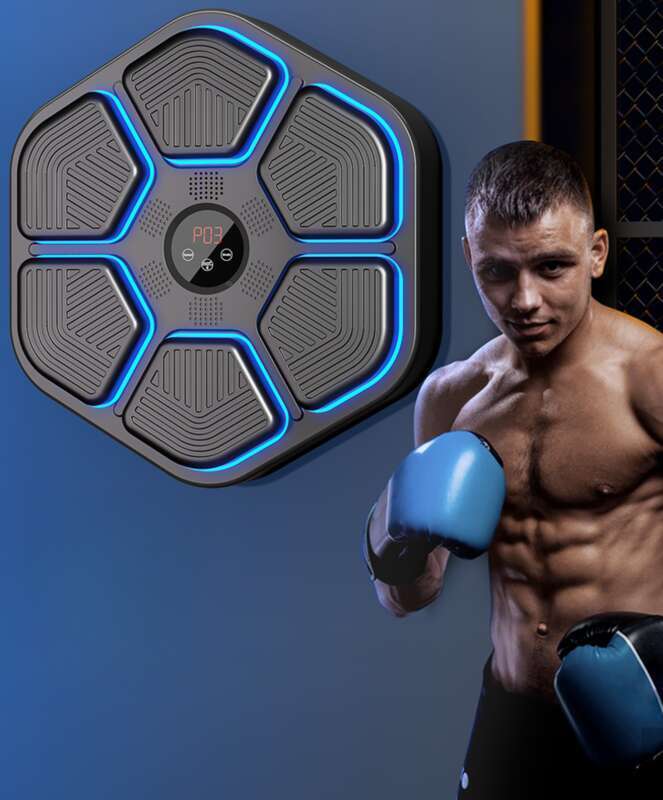 Fitness y entretenimiento integrales: máquina de música inteligente con dianas de boxeo para pared, diversión sin límites para los niños._voghion.com