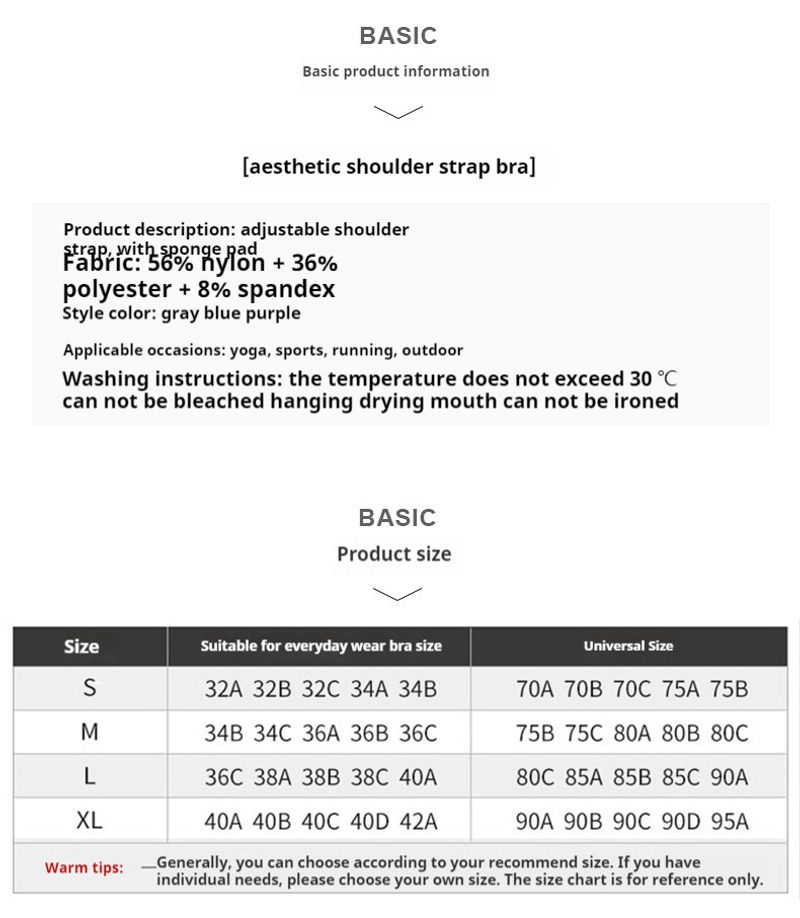 Sportunderkläder, damlöpningsväst för yoga, stötdämpande samling, formande, Fiess-bh och vacker rygg-bh_voghion.com
