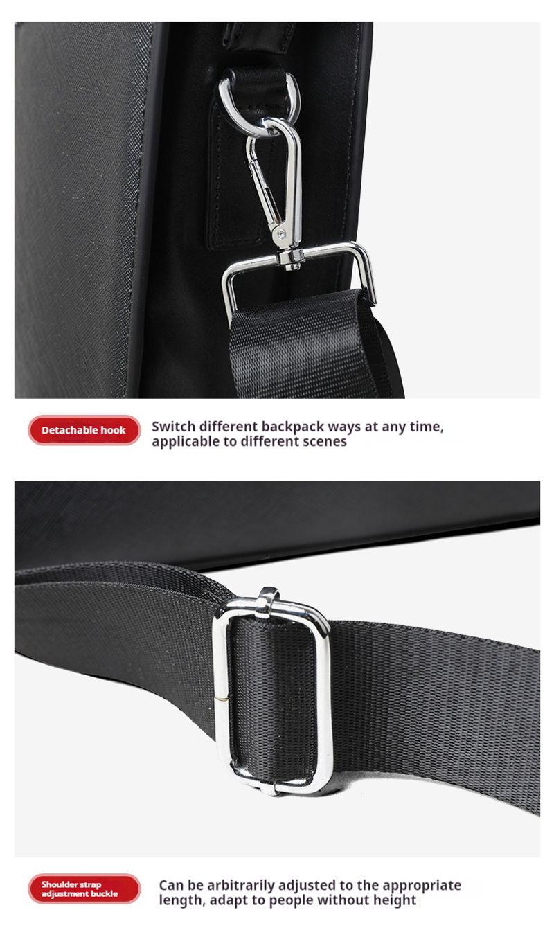 Handtasche für Männer, schwarze Business-Aktentasche, horizontale Umhängetasche aus Leder, hochwertige_voghion.com