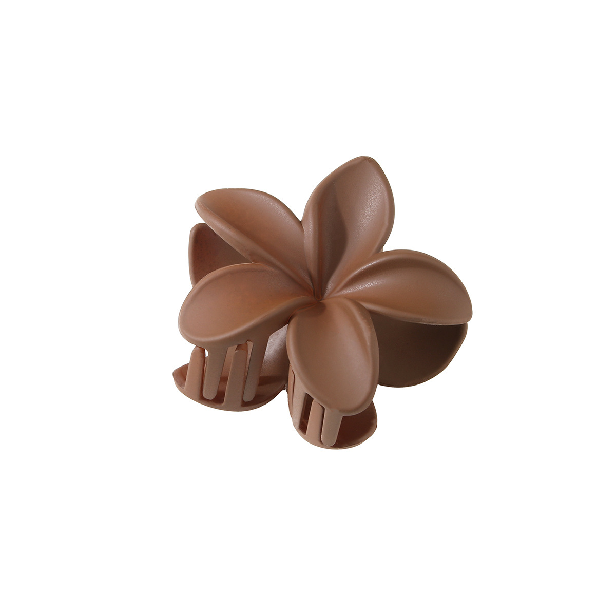 Women's Hair Accessories 8CM Flower Hairpin Frosted Large Plumeria Clip Back Of The Head Hair Shark Clip_voghion.com