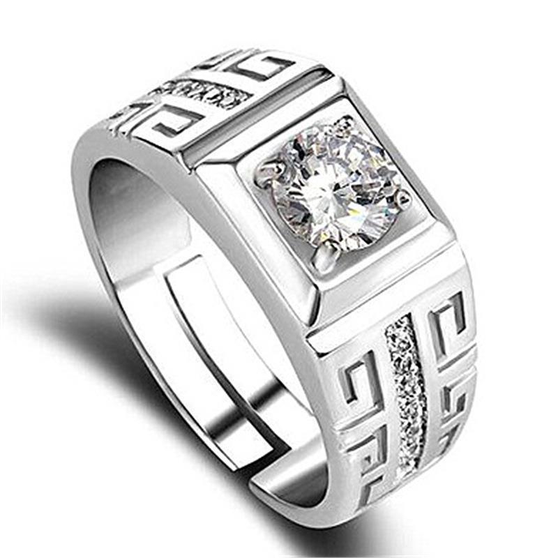 Paar weibliche Diamant simuliert Zirkon offene Hochzeit Kwai aggressive Live-Übertragung Herrenring_voghion.com