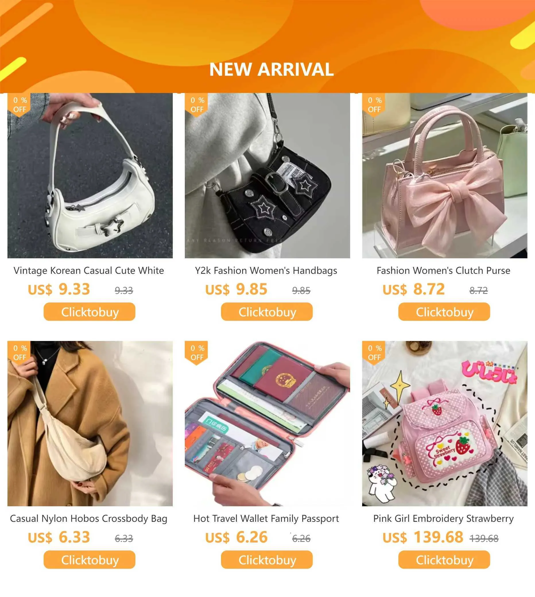 Y2K Koreanische Frauen Haruku Vintage Gothic Schwarze Handtasche Ästhetische Elegante Punk Geldbörse Handtasche Schulter Trend Tote_voghion.com