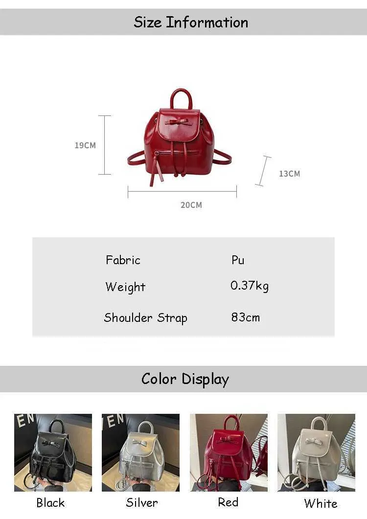 Mini Backpack And Shoulder Bag Set For Women Versatile Leather_voghion.com