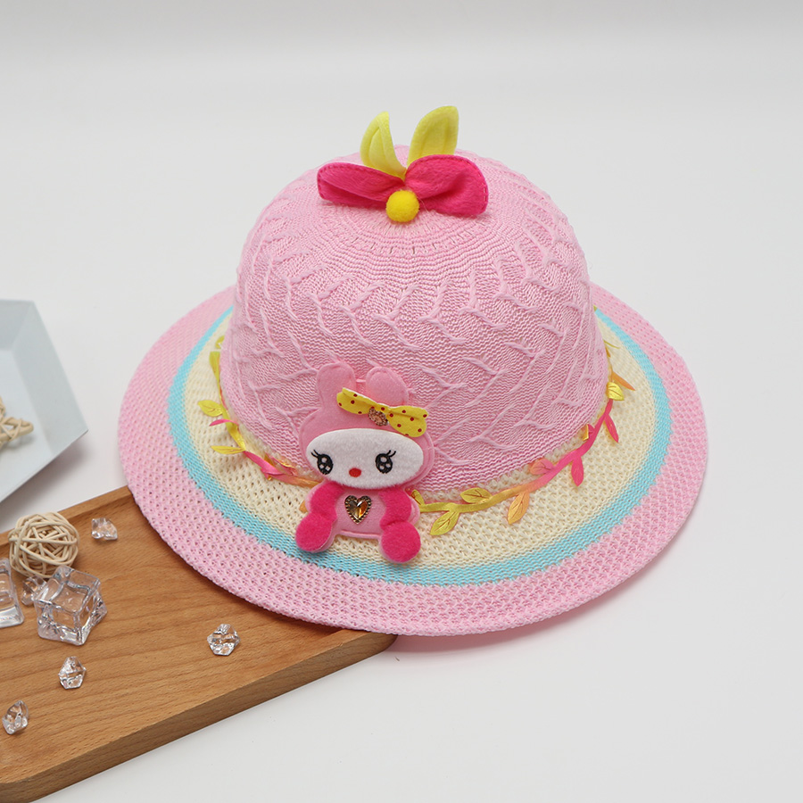 Children's Baby Girl Spring And Autumn Thin Straw Hat Fisherman Hat Kids Hat Summer Girls Sun Hat Sun Protection Spring_voghion.com